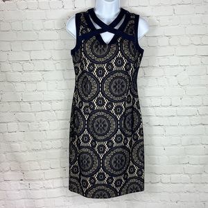 En Focus Studio Navy blue lace dress size 8